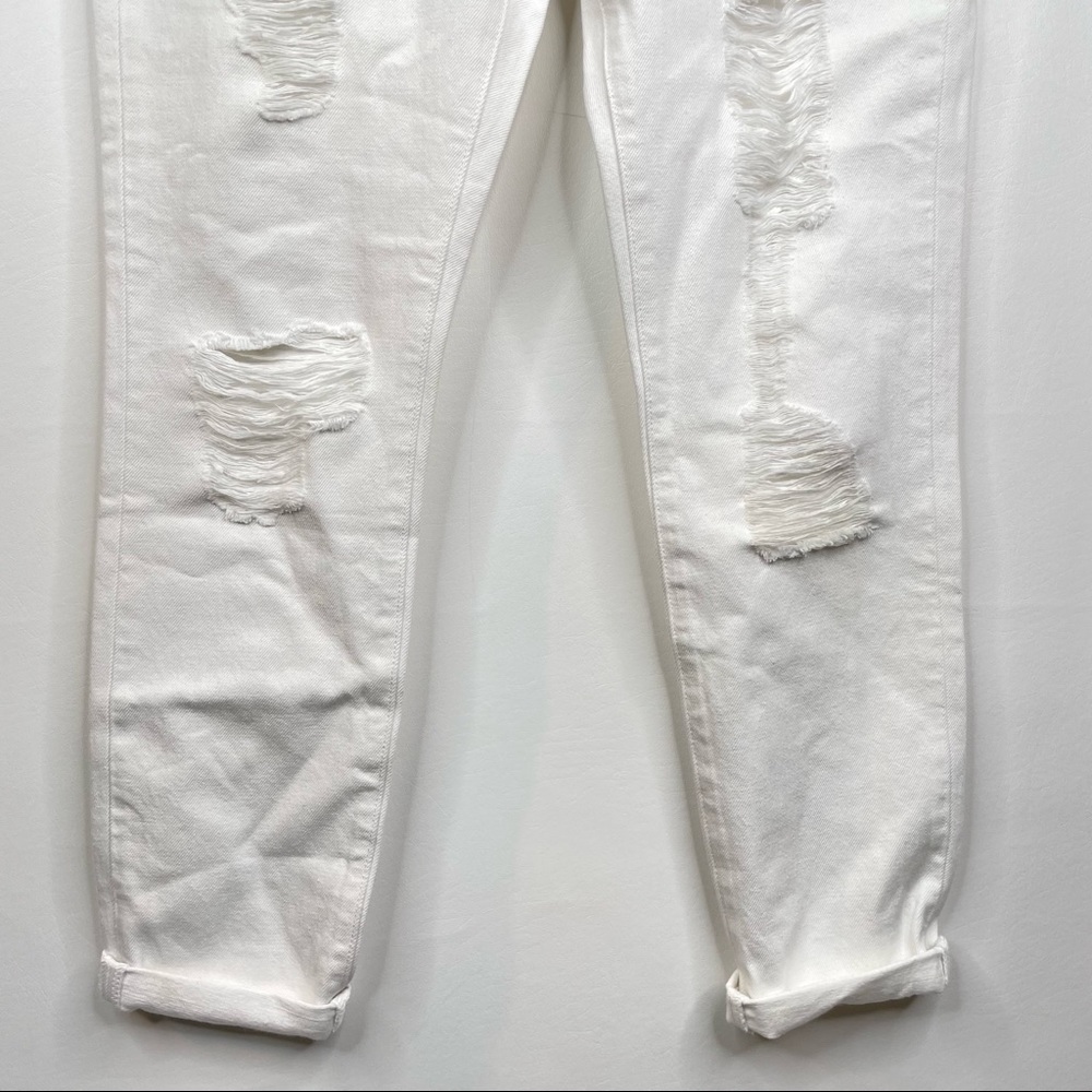 FRAME NWOT Le Garçon Straight Leg Distressed Rolled Cuff Boyfriend Jeans SZ 25 - Picture 8 of 15